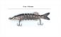 Preview: Hecht Wobbler Swimbait Kunstköder SET (13cm, 23g) + Stahlvorfach (30cm) Zubehör